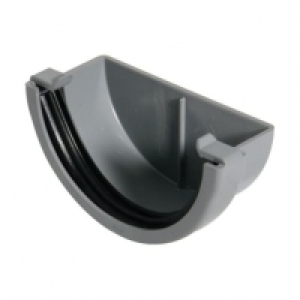 Wickes  FloPlast 76mm MiniFlo Gutter External Stop End - Grey