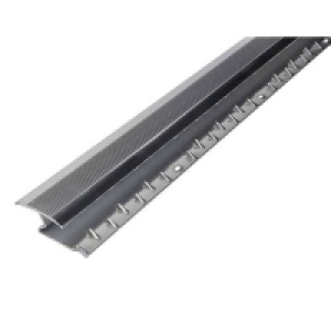 7mm Maximum Laminate Height Cover Strip Carpet To Laminate Floor Edge - Silver 1800mm
