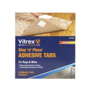 125x1x140 Vitrex Stay n Place Adhesive Tabs - 4 Pack