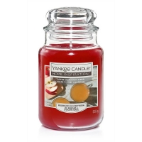 Homebase Glass, Wax, Wick Yankee Candle Home Inspiration Large Jar Apple Cinnamon Cide