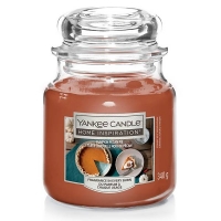 Homebase Glass, Wax, Wick Yankee Candle Home Inspiration Medium Jar Pumpkin Pecan Pie