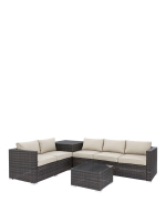 LittleWoods  Coral Bay 5-Seater Corner Garden Sofa With Storage And Table