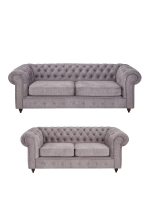 LittleWoods  Laura Fabric 3 + 2 Sofa Set - Grey (Buy and SAVE!)