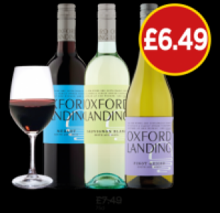 Budgens  Oxford Landing Sauvignon Blanc, Merlot, Pinot Grigio