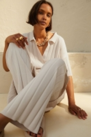 Rib-knit trousers £12.00