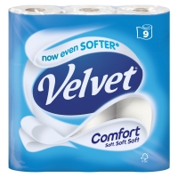 Iceland  Velvet Comfort 9 Toilet Rolls