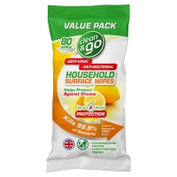 Iceland  Clean & Go Household Surface Wipes 80 Wipes