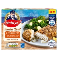 Iceland  Birds Eye 2 Seeded Crust Fish Fillets with Linseeds and Sunf