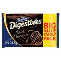 Morrisons  McVities Digestives Dark Chocolate Twin Pack