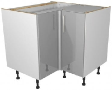 Wickes Orlando Grey Gloss Slab Corner Base Unit - 925mm £202.00