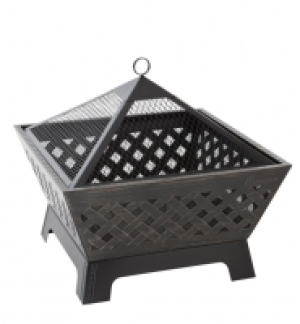 Wickes  Landmann Barrone Outdoor Fire Pit - Brass