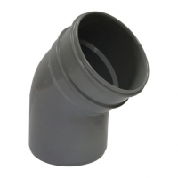 Wickes  Floplast 110mm Soil Pipe Offset Bend Spigot/Solvent Socket 1