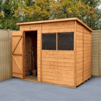 Wickes  Forest Garden 7 x 5ft Shiplap Pent Timber Shed with Assembly
