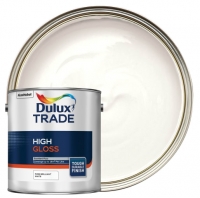 Wickes  Dulux Trade High Gloss Paint - Pure Brilliant White - 2.5L