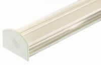 Wickes  Aluminium Glazing Bar Base and PVC Cap - White 4m