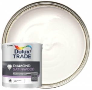 Wickes  Dulux Trade Diamond Satinwood Paint - Pure Brilliant White -