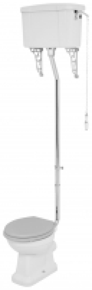 Wickes Oxford Traditional High Level Toilet Pan, Cistern & G