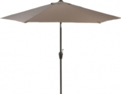 Wickes  Sturdi 2.5m Aluminium Round Garden Parasol - Taupe