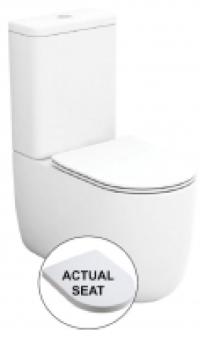 Wickes  Wickes Teramo Easy Clean Close Coupled Toilet Pan & Soft Clo