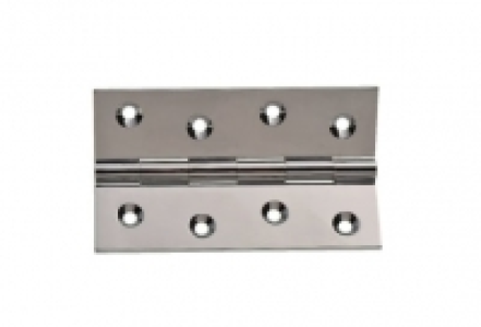 Wickes Butt Hinge - Solid Brass Chrome Plated 100mm Pack of