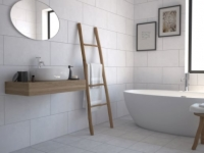 Wickes York White Ceramic Wall & Floor Tile 600 x 300mm