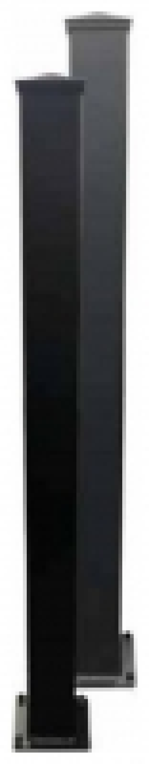 Wickes  Readymade Black Aluminium Flanged Post - 150 x 2400mm