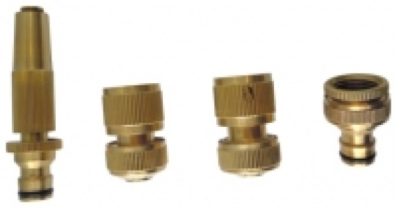 Wickes  Wickes Brass Garden Hose Pipe Set