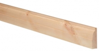 Wickes  Ovolo Natural Pine Architrave - 19mm x 69mm x 2.1m - Pack of