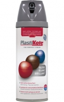 Wickes  Plastikote Multi-surface Spray Paint - Gloss Medium Grey 400