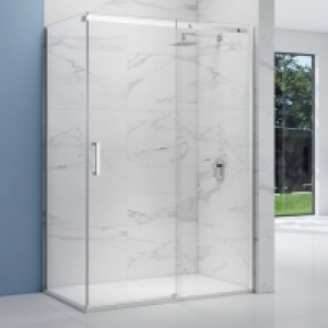 Wickes  Nexa By Merlyn 8mm Chrome Frameless Sliding Shower Door Only