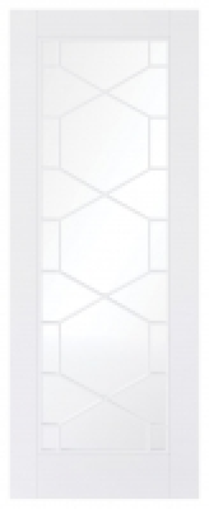 Wickes  LPD Internal Orly Glazed Primed White Solid Core Door - 686 