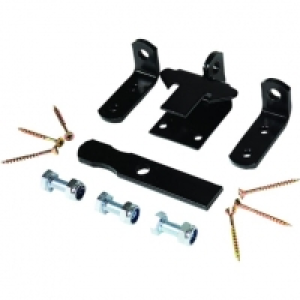 Wickes  Wickes Metal Gate Fitting Kit - Black