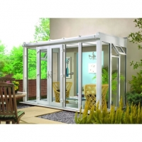 Wickes  Wickes Lean Tofull Glass Conservatory - 8 x 8ft