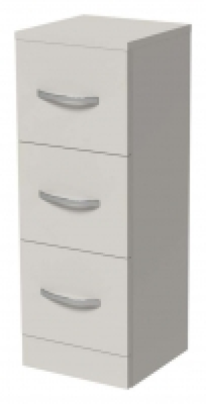 Wickes Grey Gloss 3 Drawer Storage Unit - 825 x 300mm