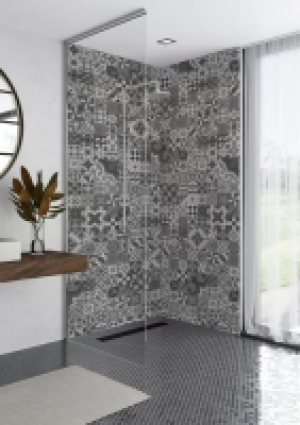 Wickes  Mermaid Elite Abruzzo Post Form Single Shower Panel 2420 x 1