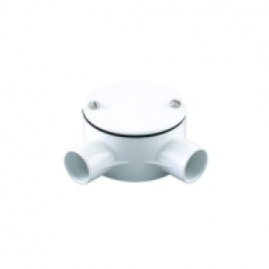Wickes 2 Way Angle Conduit Box - White 20mm &pound;2.00