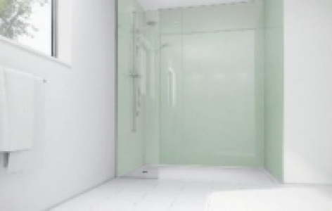 Mermaid Mint Acrylic 2 Sided Shower Panel Kit 1700mm x 900mm