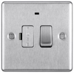 BG 13A Screwed Raised Plate Switched Fused Connection Unit W