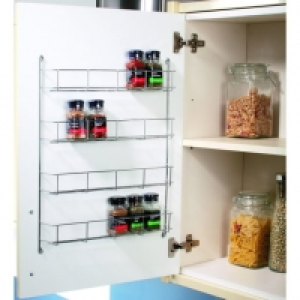 Wickes Chrome 4 Tier Spice Rack - 500mm £25.00