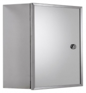 Wickes  Croydex Trent Lockable Stainless Steel Medicine Cabinet - 40