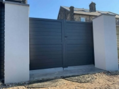 Readymade Anthracite Grey Aluminium Horizontal Double Swing