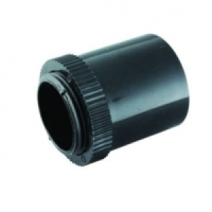 Wickes Male Conduit Adaptor - Black 25mm Pack of 2