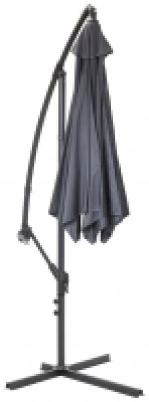 Wickes  Charles Bentley 3m Hanging Cantilever Garden Parasol - Grey
