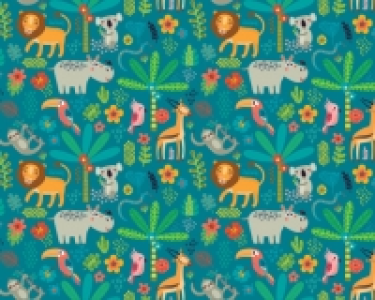 Wickes  ohpopsi Jungle Animals Wall Mural - XL 3.5m (W) x 2.8m (H)