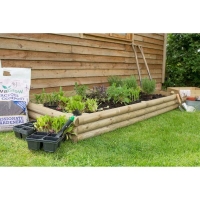 Homebase Mixed Softwood Forest Garden Wooden Raised Bed Builder Pack