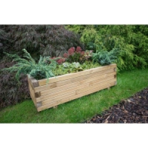 Homebase Mixed Softwood Forest Garden Wooden Agen Planter