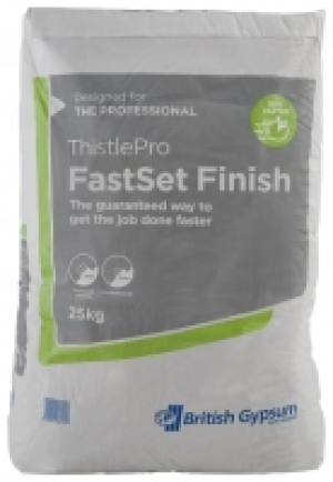 British Gypsum ThistlePro FastSet Finish Plaster - 25kg