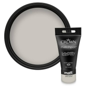 Crown Breatheasy Standard Grey Putty - Matt Emulsion Paint - £2.00