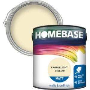 Homebase Paint Homebase Matt Paint - Candlelight Yellow 2.5L