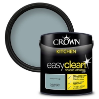 Homebase Interior Crown Easyclean Kitchen Paint Simply Duck Egg 2.5L